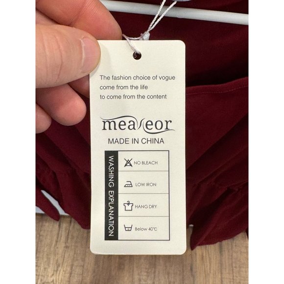 Meaneor Women's Long Bell Sleeve Round Neck Fit and Flare  Dresses - Picture 5 of 7